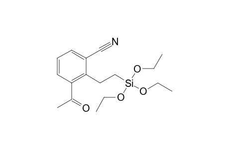 3-Acetyl-2-[2-(triethoxysilyl)ethyl]benzonitrile