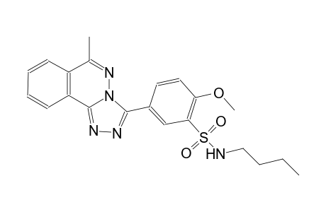 N-butyl-2-methoxy-5-(6-methyl[1,2,4]triazolo[3,4-a]phthalazin-3-yl)benzenesulfonamide