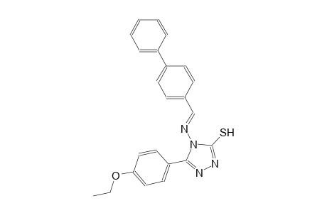 4-{[(E)-[1,1'-biphenyl]-4-ylmethylidene]amino}-5-(4-ethoxyphenyl)-4H-1,2,4-triazol-3-yl hydrosulfide