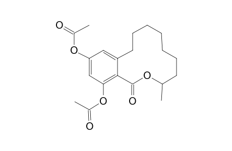 13,15-Diacetoxy-9-methyl-10-oxabicyclo[10.4.0]hexadeca-1(12),13,15-trien-11-one