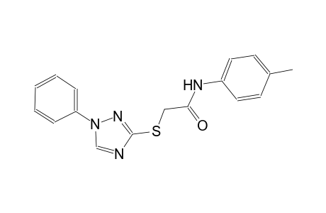 N-(4-methylphenyl)-2-[(1-phenyl-1H-1,2,4-triazol-3-yl)sulfanyl]acetamide