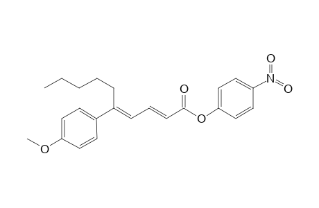 (2E,4E)-5-(4-methoxyphenyl)deca-2,4-dienoic acid (4-nitrophenyl) ester