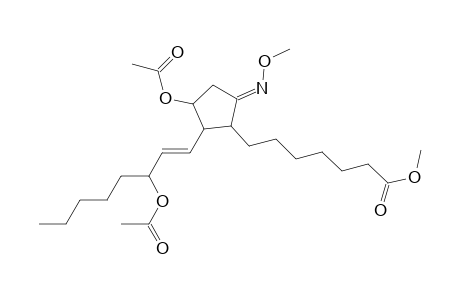 Methyl 7-(2-(3-acetoxy-1-octenyl)-3-acetoxy-5-methoxyiminocyclopentyl)heptanoate