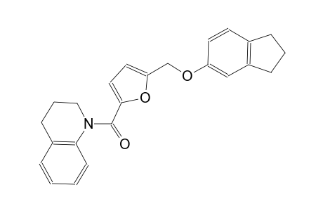 1-{5-[(2,3-dihydro-1H-inden-5-yloxy)methyl]-2-furoyl}-1,2,3,4-tetrahydroquinoline
