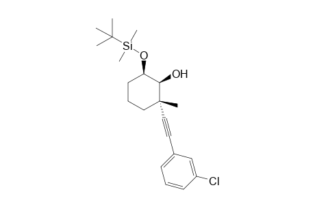 6-((tert-Butyldimethylsilyl)oxy)-2-((3-chlorophenyl)ethynyl)-2-methylcyclohexanol