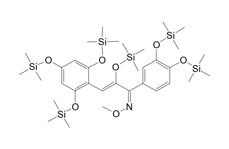 Chalcone <2,4,6,3',4',.alpha.-hexahydroxy-> methoxime, hexa-TMS, isomer 2