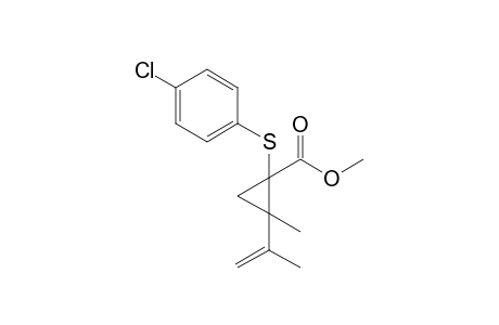 Methyl 2-isopropenyl-2-methyl-1-(4-chlorophenylthio)cyclopropane-1-carboxylate