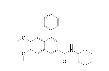 N-cyclohexyl-6,7-dimethoxy-4-(4-methylphenyl)-2-naphthamide