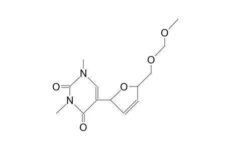 (2'S)-trans-5-U2',5'-Dihydro-5'-U(methoxymethoxy)-methyle-2'-furanyle-1,3-dimethyl-2,4-pyrimidindion