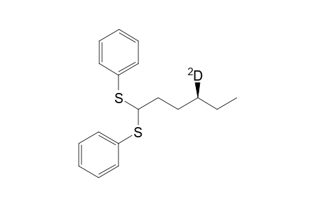 1,1-Dithiophenyl-4-deuterio-hexane