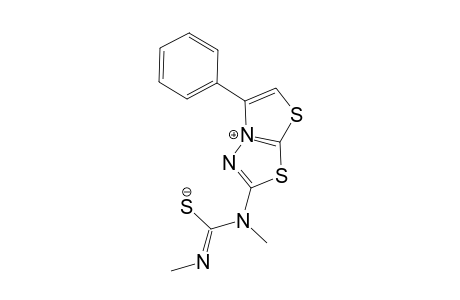 5-Phenyl-2-[N(1)-methylamino-N(2)-methylaminothiomethyl]thiazolo[2,3-b]-1,3,4-thiazol