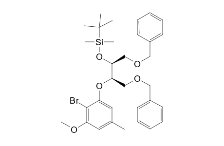 (2R,3S)-1,4-bis(Benzyloxy)-2-[(2'-bromo-3'-methoxy-5'-methylphenyl)oxy]-3-[(t-butyldimethylsilyl)oxy]butane