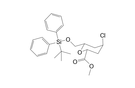 rel-(2R,4R,6S)-6-(tert-Butyldiphenylsilyloxymethyl)-4-chloro-2-carbomethoxy-4-methylterahydropyran