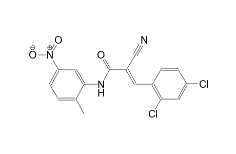 (2E)-2-cyano-3-(2,4-dichlorophenyl)-N-(2-methyl-5-nitrophenyl)-2-propenamide
