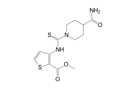 methyl 3-({[4-(aminocarbonyl)-1-piperidinyl]carbothioyl}amino)-2-thiophenecarboxylate