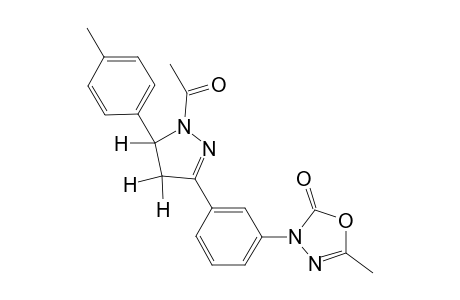 3-[3'-(4'',5''-Dihydro-1"-acetyl-5"-(p-tolyl)-1H-pyrazol-3"-yl)phenyl]-5-methyl-1,3,4-oxadiazol-2(3H)-one