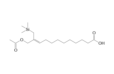 12-Acetoxy-11-(trimethylsilylmethyl)dodec-10-enoic acid