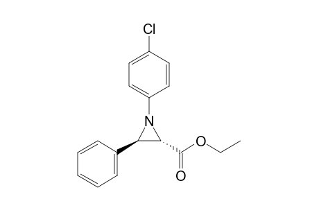 Ethyl trans-1-(p-chlorophenyl)-3-phenylaziridine-2-carboxylate