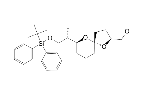 (2-S,5-S,7-S,1''-S)-(+)-7-[2''-(TERT.-BUTYLDIPHENYLSILYLOXY)-1''-METHYLETHYL]-2-HYDROXYMETHYL-1,6-DIOXASPIRO-[4.5]-DECANE