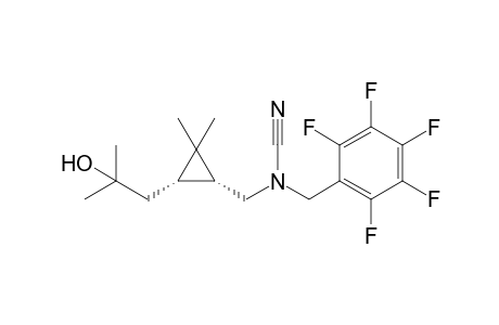 [(1R,3S)-2,2-dimethyl-3-(2-methyl-2-oxidanyl-propyl)cyclopropyl]methyl-[[2,3,4,5,6-pentakis(fluoranyl)phenyl]methyl]cyanamide