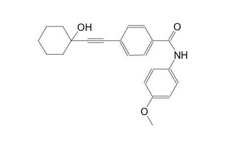 benzamide, 4-[(1-hydroxycyclohexyl)ethynyl]-N-(4-methoxyphenyl)-