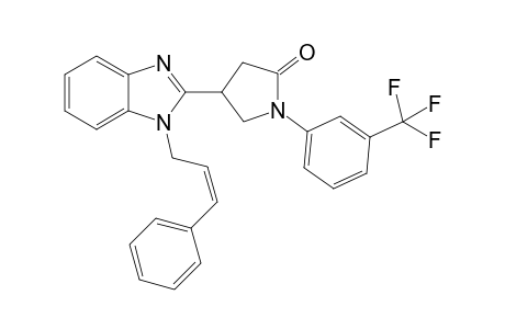 2-Pyrrolidinone, 4-[1-[3-phenyl-2-propenyl]-1H-1,3-benzimidazol-2-yl]-1-[3-(trifluoromethyl)phenyl]-