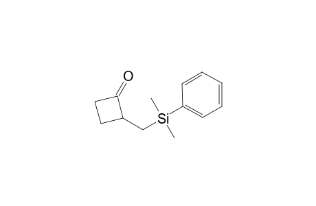 2-((Dimethyl(phenyl)silyl)methyl)cyclobutanone