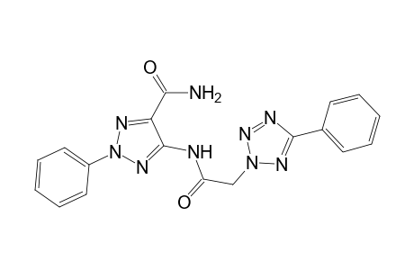 2-Phenyl-5-[2-(5-phenyl-1,2,3,4-tetrazol-2-yl)ethanoylamino]-1,2,3-triazole-4-carboxamide