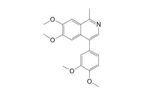 Isoquinoline, 6,7-dimethoxy-1-methyl-4-(3,4-dimethylphenyl)-