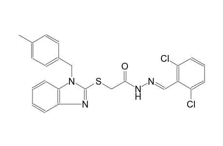 N'-[(E)-(2,6-dichlorophenyl)methylidene]-2-{[1-(4-methylbenzyl)-1H-benzimidazol-2-yl]sulfanyl}acetohydrazide