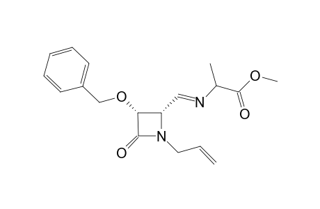 (+)-cis-1-Allyl-3-benzyloxy-4-[(methoxycarbonyl)ethyliminomethyl]azetidin-2-one