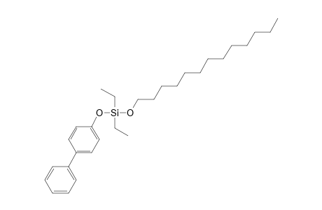 Silane, diethyl(4-phenylphenoxy)tridecyloxy-