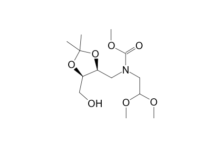 (4S,5R)-(2,2-Dimethoxyethyl)-(5-hydroxymethyl-2,2-dimethyl[1,3]dioxolan-4-ylmethyl)carbamic acid methyl ester