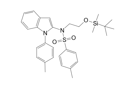 N-(2-((tert-butyldimethylsilyl)oxy)ethyl)-4-methyl-N-(1-(p-tolyl)-1H-indol-2-yl)benzenesulfonamide