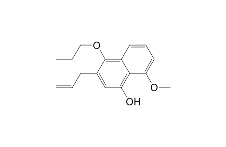 1-Naphthalenol, 8-methoxy-3-(2-propenyl)-4-propoxy-