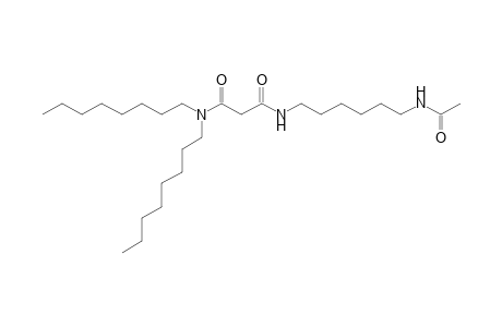 N-(6-acetamidohexyl)-N',N'-dioctyl-malonamide