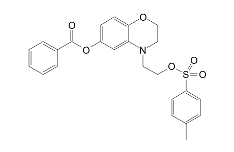 4-(2-(Tosyloxy)ethyl)-3,4-dihydro-2H-benzo[b][1,4]oxazin-6-yl benzoate