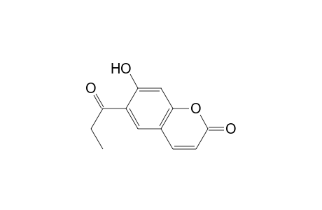 7-Hydroxy-6-propanoylcoumarin