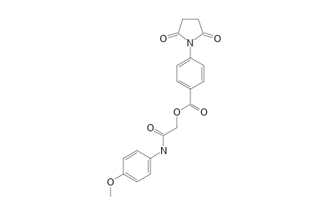 4-(2,5-DIOXOPYRROLIDIN-1-YL)-BENZOIC-ACID-(4-METHOXYPHENYLCARBAMOYL)-METHYLESTER