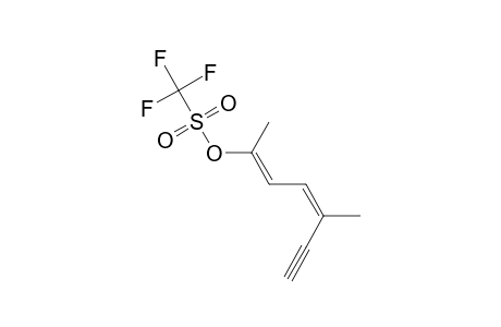 Methanesulfonic acid, trifluoro-, 1,4-dimethyl-1,3-hexadien-5-ynyl ester, (E,Z)-