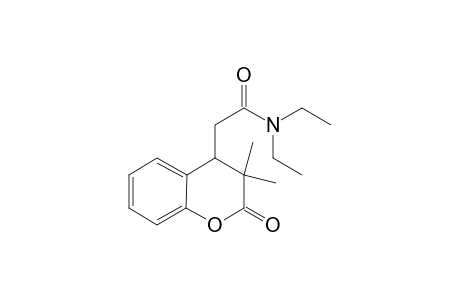 4-{[(N,N-Diethylamino)carbonyl]methyl}-3,3-dimethyl-3,4-dihydrobenzopyran-2H-2-one