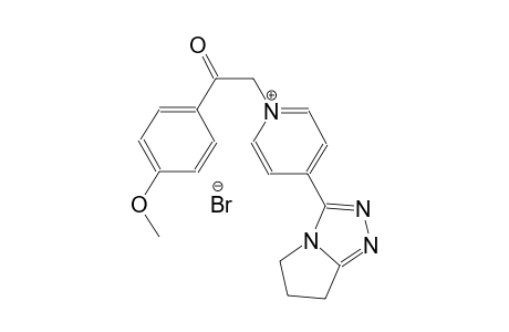 4-(6,7-dihydro-5H-pyrrolo[2,1-c][1,2,4]triazol-3-yl)-1-[2-(4-methoxyphenyl)-2-oxoethyl]pyridinium bromide