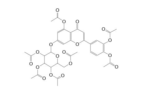 2-(acetyloxy)-4-{5-(acetyloxy)-4-oxo-7-[(2,3,4,6-tetra-O-acetyl-beta-D-glucopyranosyl)oxy]-4H-chromen-2-yl}phenyl acetate