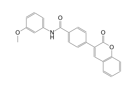 N-(3-methoxyphenyl)-4-(2-oxo-2H-chromen-3-yl)benzamide
