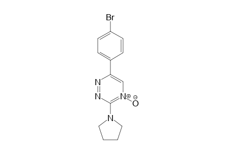 3-Pyrrolidino-6-(4-bromophenyl)-1,2,4-triazine 4-oxide