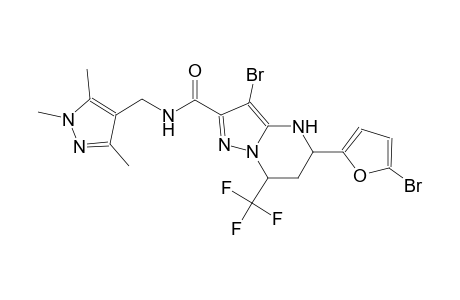 3-bromo-5-(5-bromo-2-furyl)-7-(trifluoromethyl)-N-[(1,3,5-trimethyl-1H-pyrazol-4-yl)methyl]-4,5,6,7-tetrahydropyrazolo[1,5-a]pyrimidine-2-carboxamide