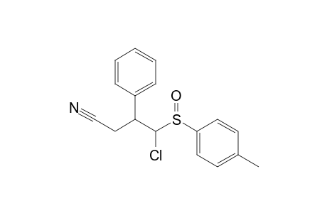 4-Chloro-3-phenyl-4-(p-tolylsulfinyl)butyronitrile