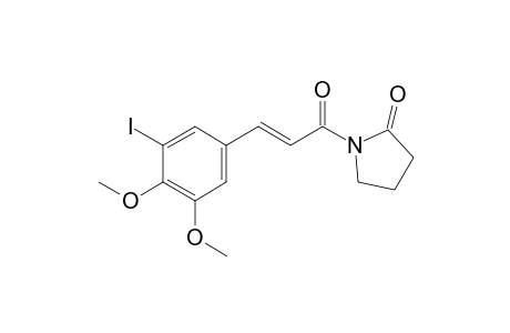 (E)-1-[3-(3-Iodo-4,5-dimethoxyphenyl)acryloyl]pyrrolidin-2-one