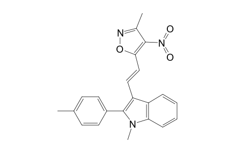 5-{2-[(p-methylphenyl)-N-methyl-indol-3-yl]-ethenyl}(3-methyl-4-nitro)isoxazole