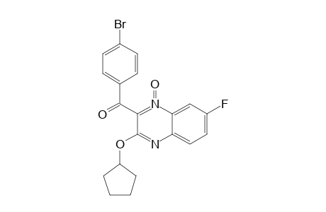 2-(4-BROMOBENZOYL)-3-(CYCLOPENTYLOXY)-7-FLUORO-QUINOXALINE-1-OXIDE